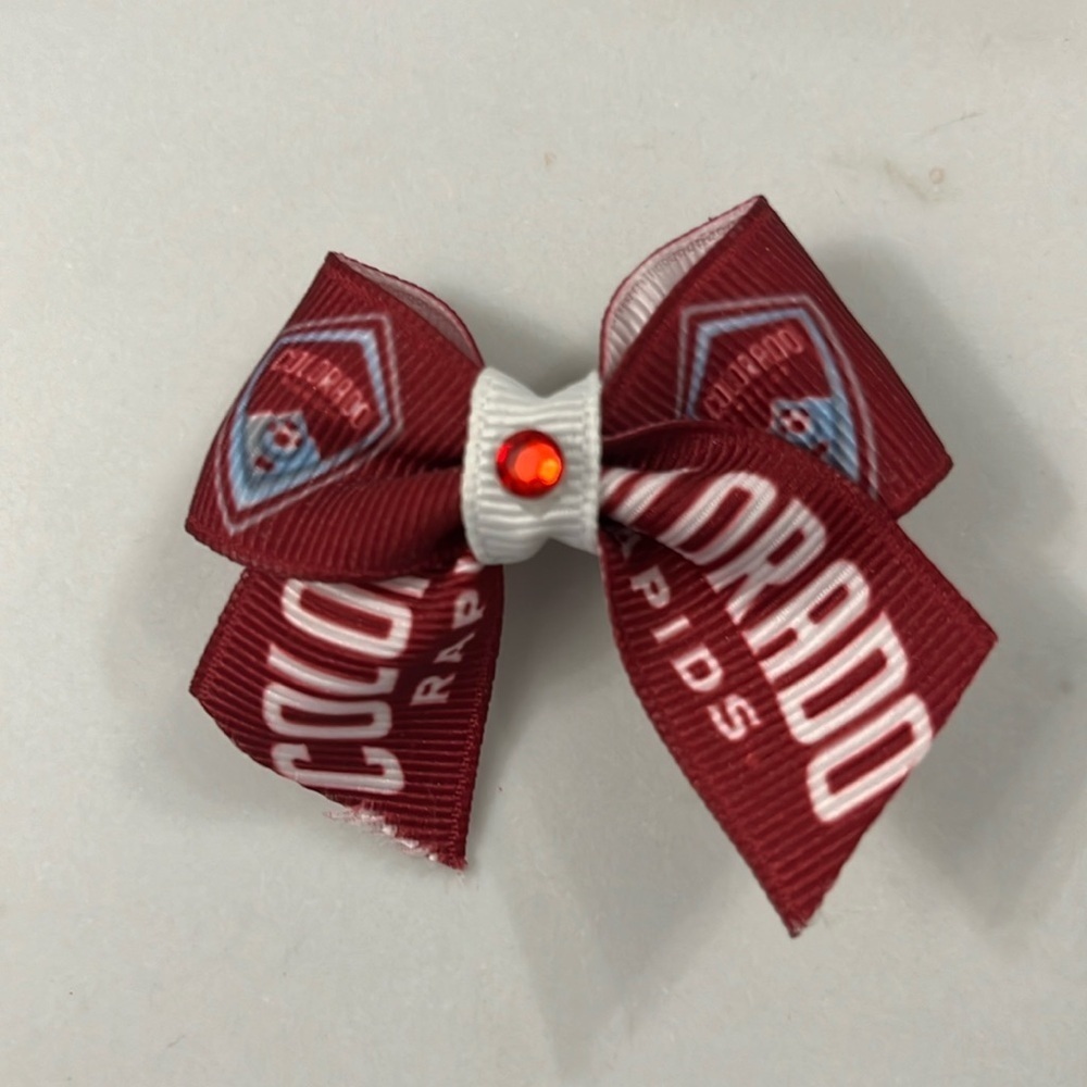 Colorado rapids MLS girls hair Bow clip